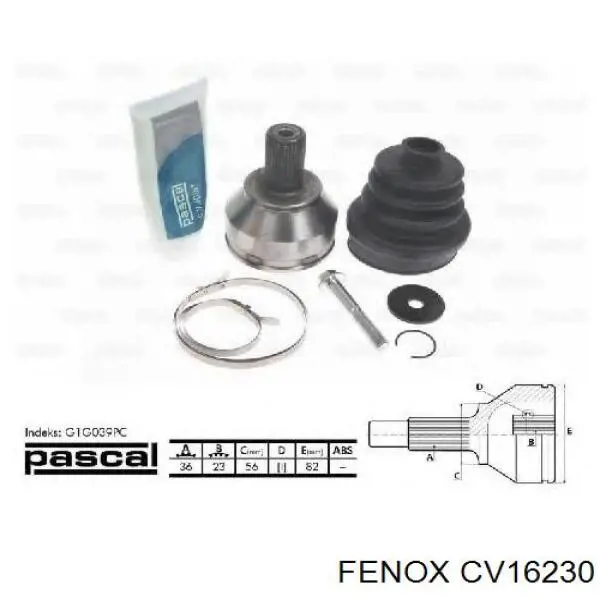 ШРУС наружный передний KFR633 LPR