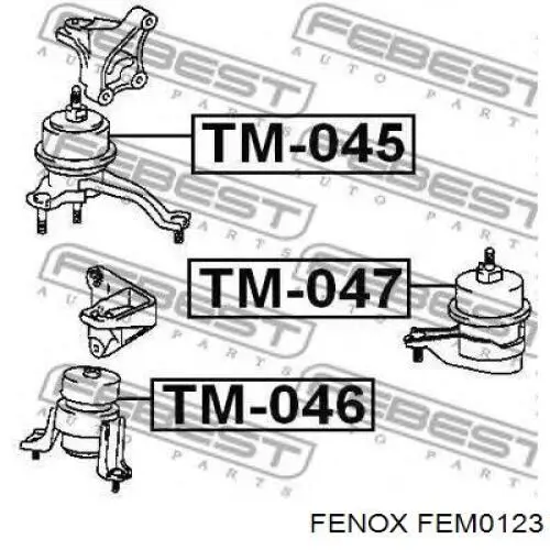 Левая подушка двигателя 123720H040 Toyota