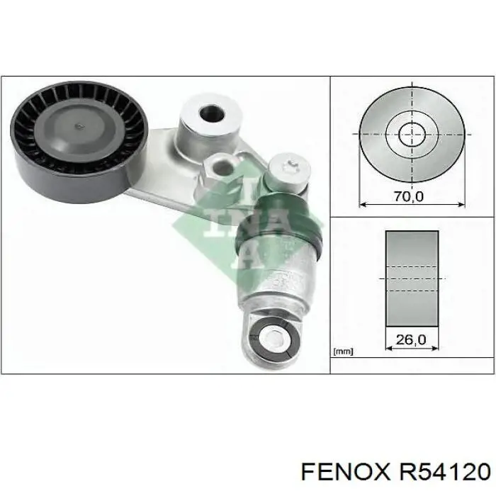 Натяжитель приводного ремня 0340869SX Stellox