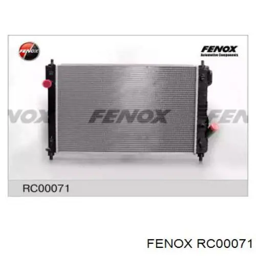 RC00071 Fenox radiador de esfriamento de motor