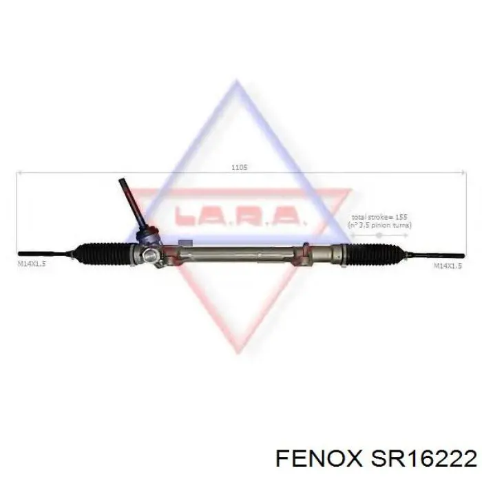 Рулевая рейка SR16222 Fenox