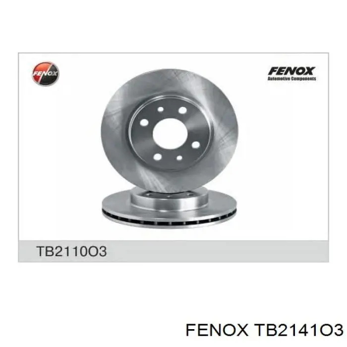 Диск тормозной передний Fenox TB2141O3