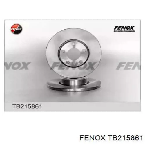 Передние тормозные диски TB215861 Fenox