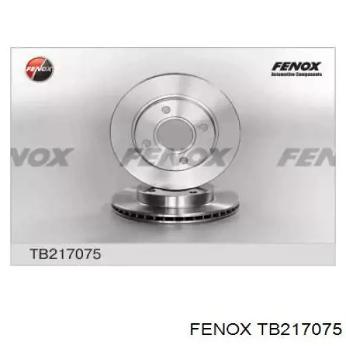 Передние тормозные диски TB217075 Fenox