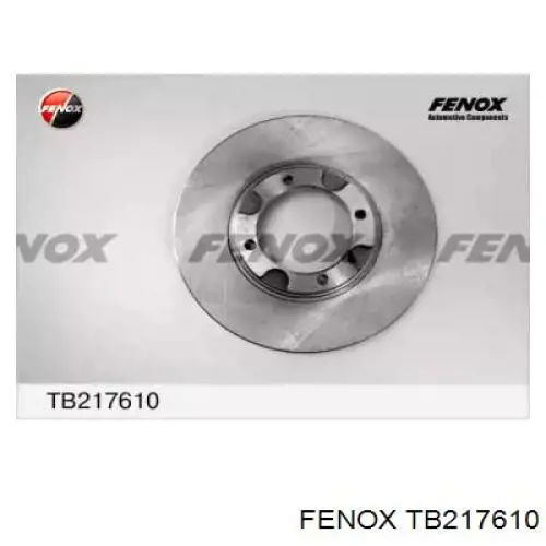 Передние тормозные диски TB217610 Fenox