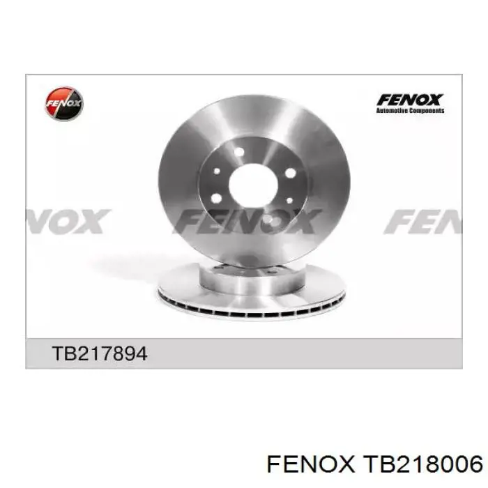 TB218006 Fenox диск тормозной задний