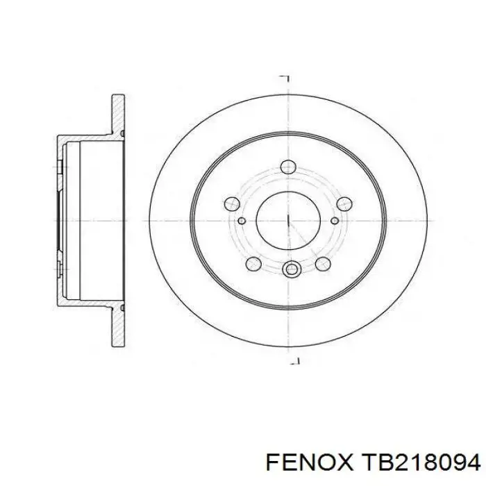 Тормозные диски TB218094 Fenox