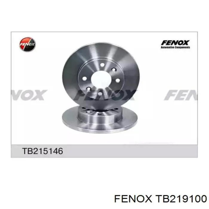 Передние тормозные диски TB219100 Fenox