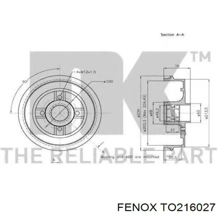 Барабан тормозной задний Renault (RVI) 7701204836 цена, от 29.82 USD