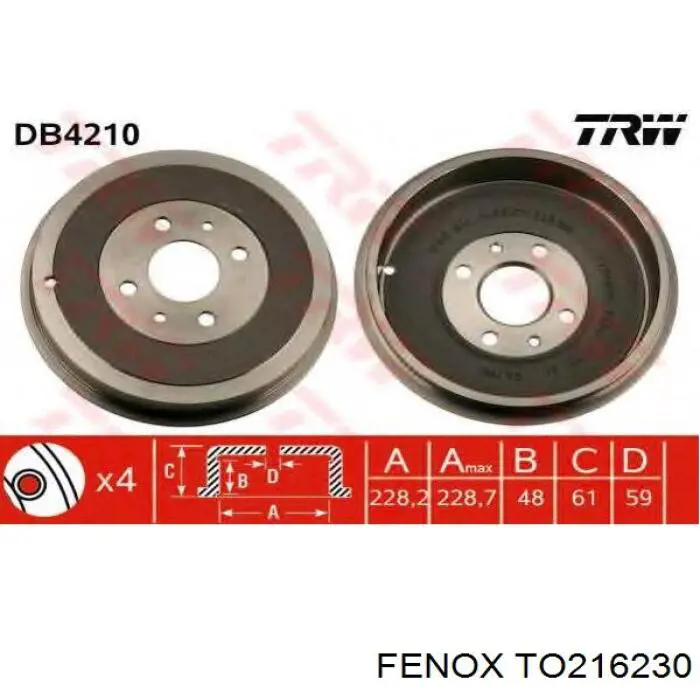 Купить 986477088 Bosch Тормозной барабан