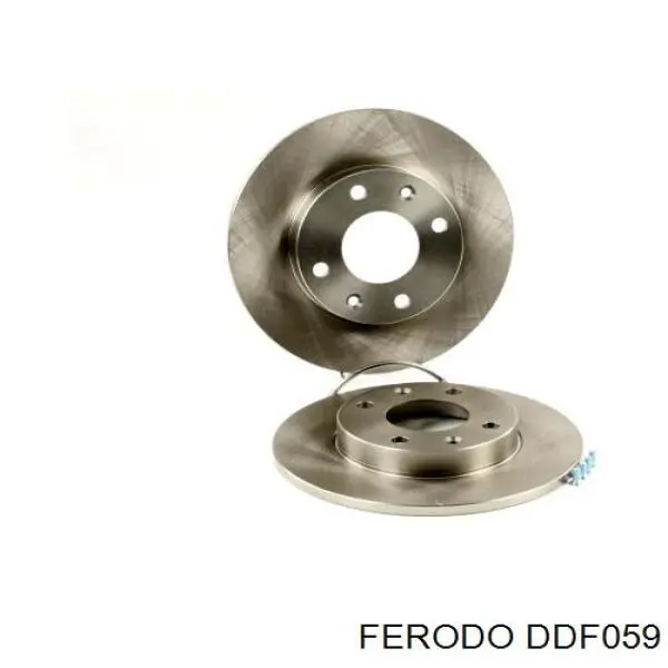 DDF059 Ferodo диск тормозной передний