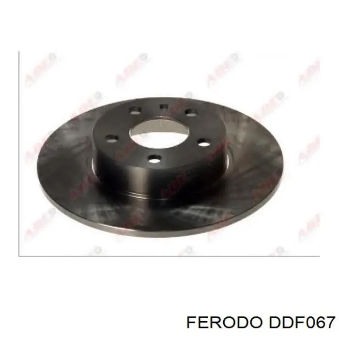 Disco de freno trasero DDF067 Ferodo
