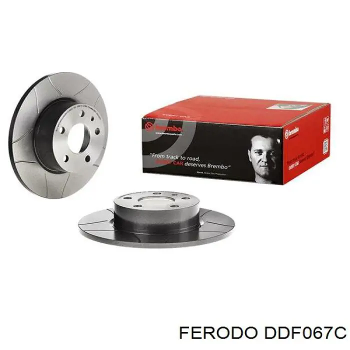 DDF067C Ferodo диск тормозной задний