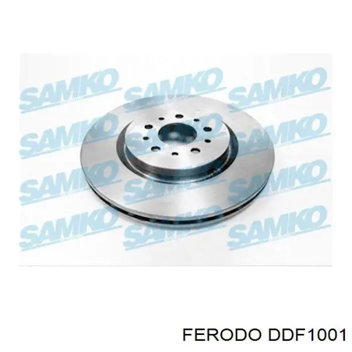 DDF1001 Ferodo диск тормозной передний