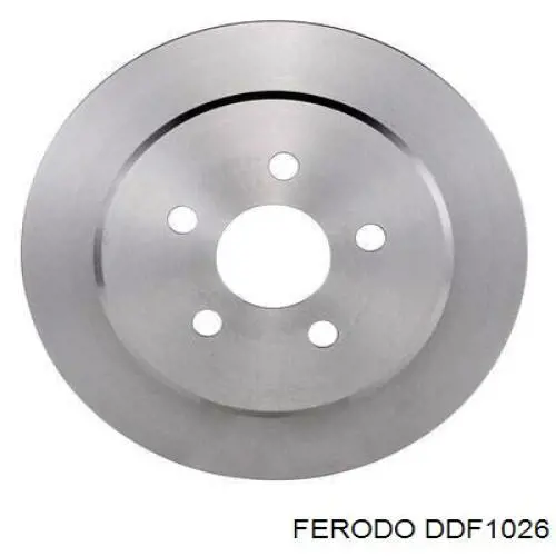 Disco de freno trasero DDF1026 Ferodo