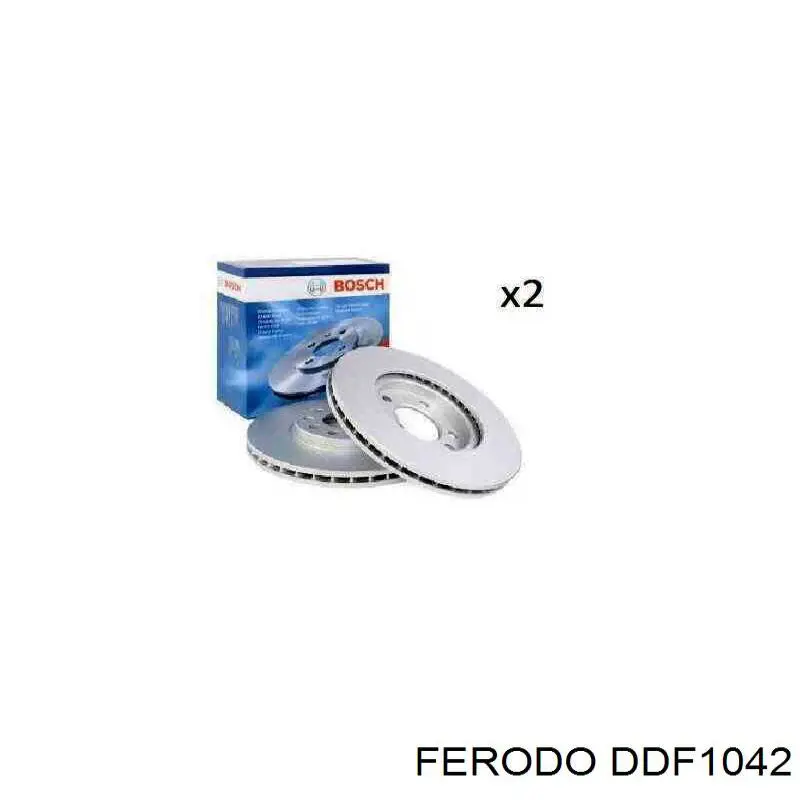 Передние тормозные диски DDF1042 Ferodo
