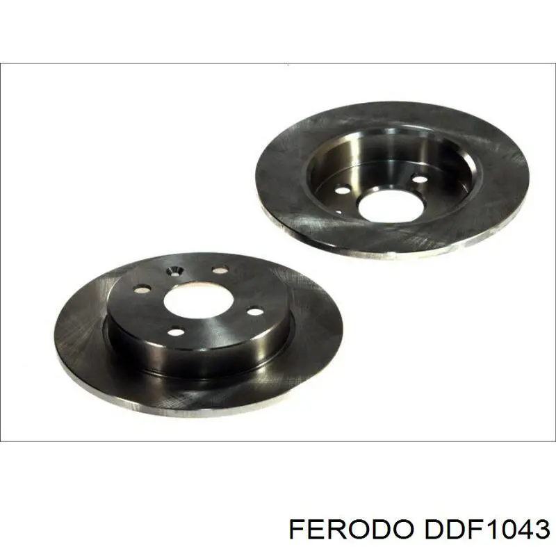 Disco de freno trasero DDF1043 Ferodo