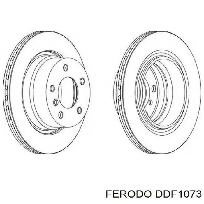 Тормозные диски DDF1073 Ferodo