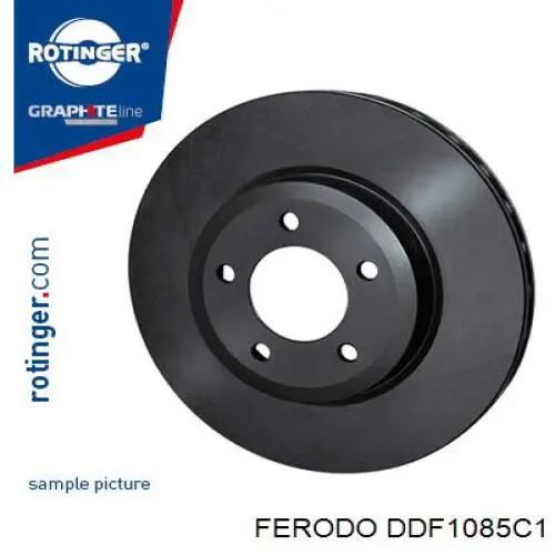 Передние тормозные диски DDF1085C1 Ferodo