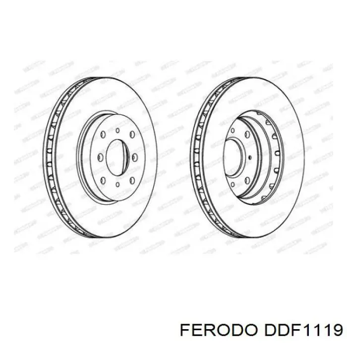 DDF1119 Ferodo тормозные диски