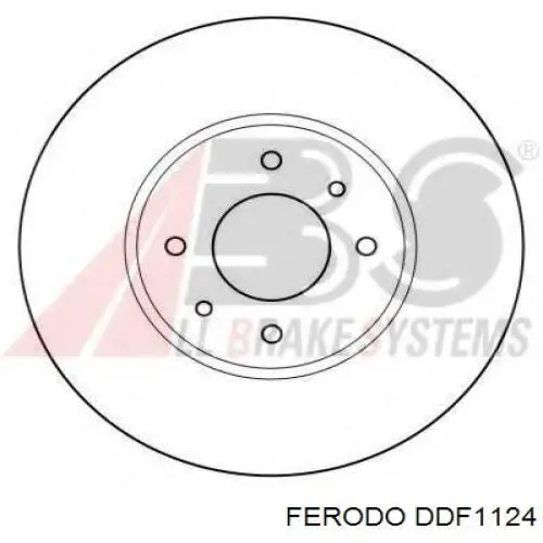 Передние тормозные диски DDF1124 Ferodo