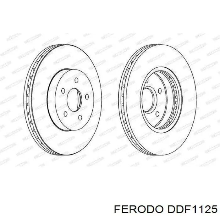 Купить DDF1125 Ferodo Ротор тормозной