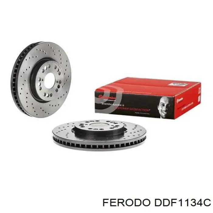 DDF1134C Ferodo Диск тормозной передний