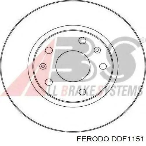 Передние тормозные диски DDF1151 Ferodo