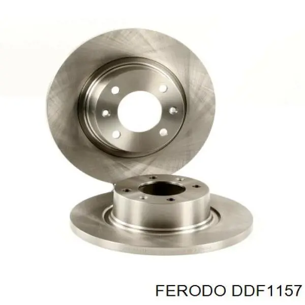 Disco de freno trasero DDF1157 Ferodo