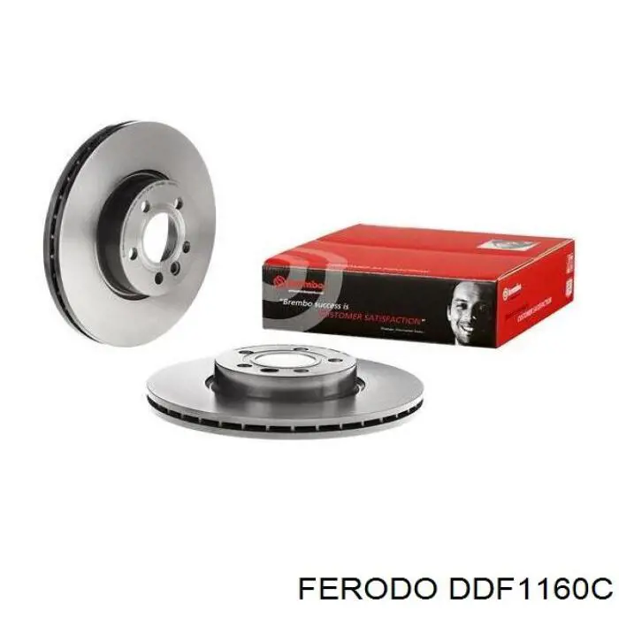 Передние тормозные диски DDF1160C Ferodo