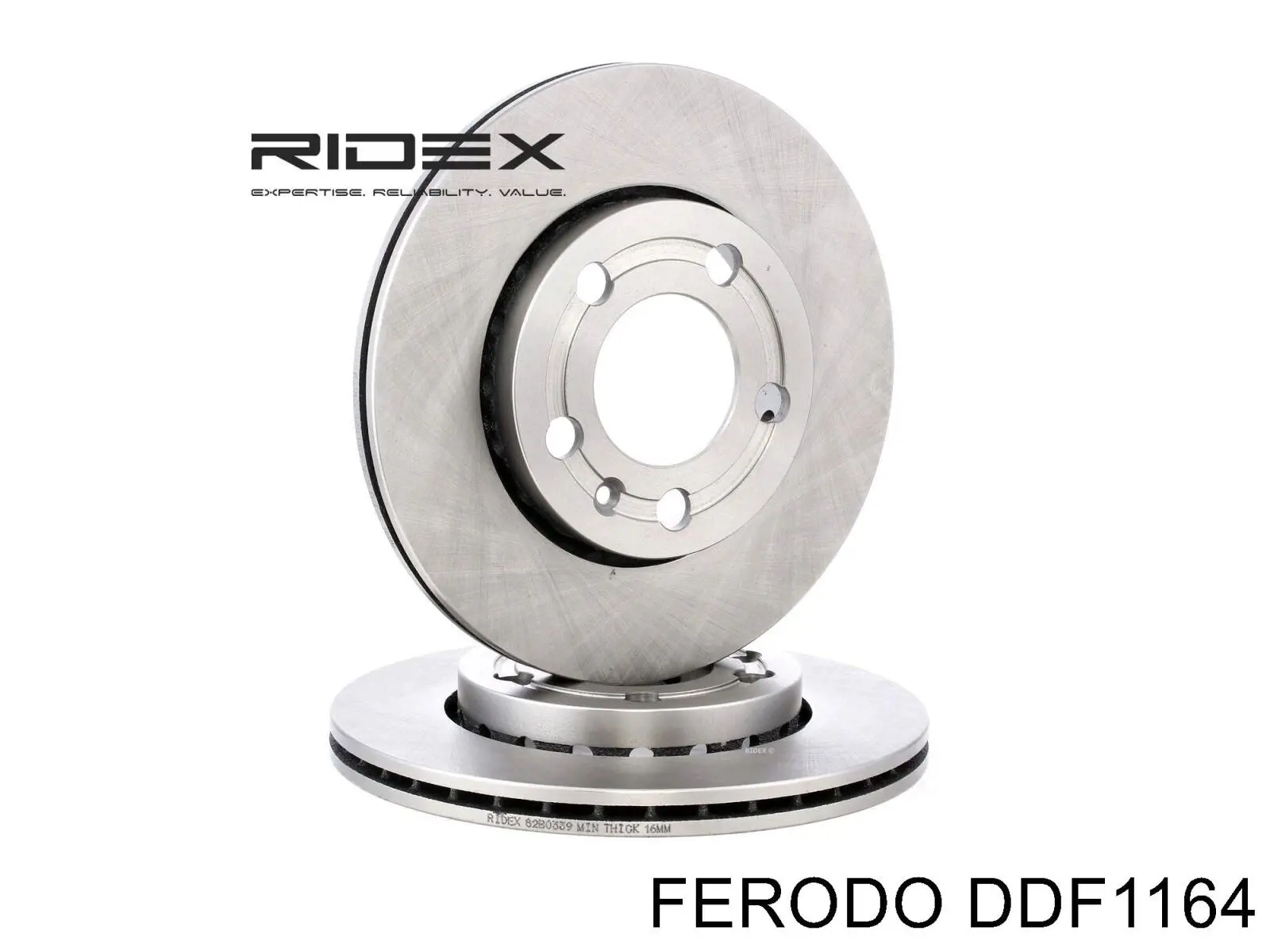 Тормоз дисковый передний Ferodo DDF1164 цена, от 24.61 USD
