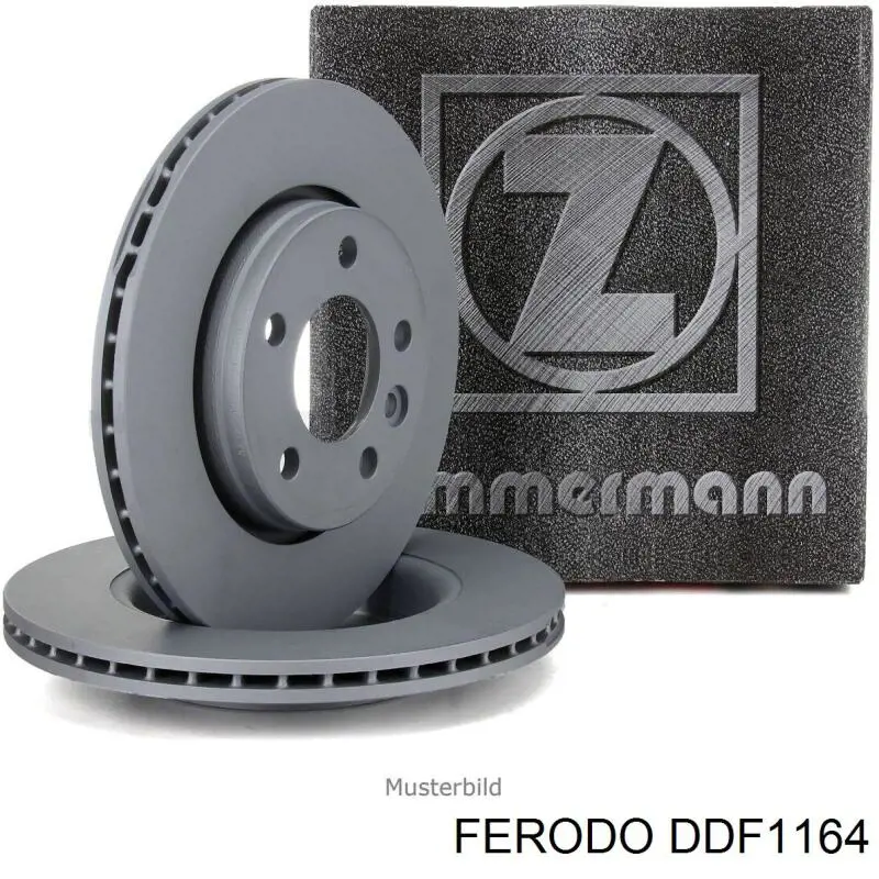 DDF1164 Ferodo Диск тормозной передний