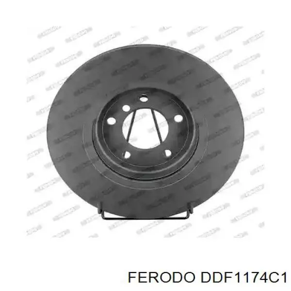 DDF1174C1 Ferodo disco do freio dianteiro
