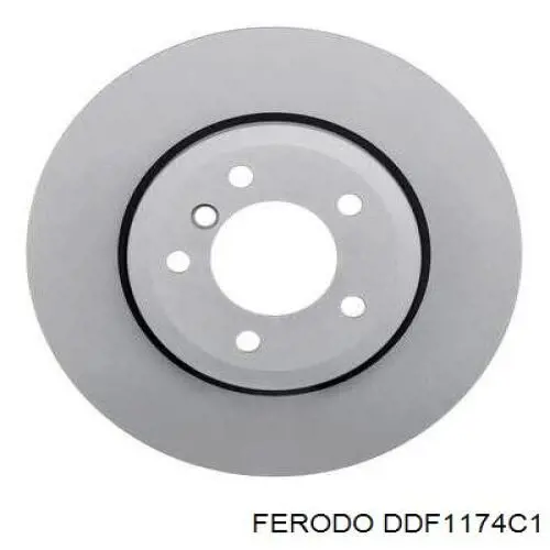 Передние тормозные диски DDF1174C1 Ferodo