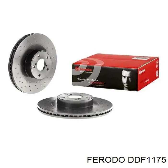 Freno de disco delantero DDF1175 Ferodo