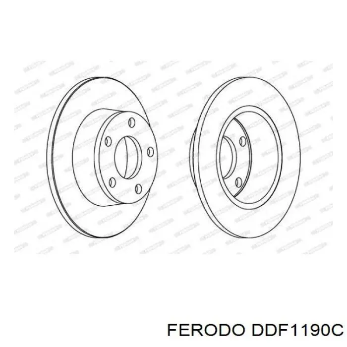 DDF1190C Ferodo тормозные диски