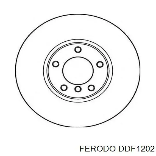 Передний тормозной диск Ferodo DDF1202