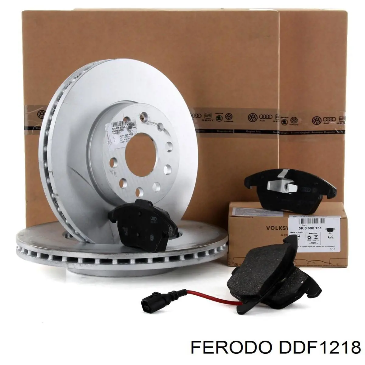 Купить DDF1218 Ferodo Ремкомплект тормозов передних
