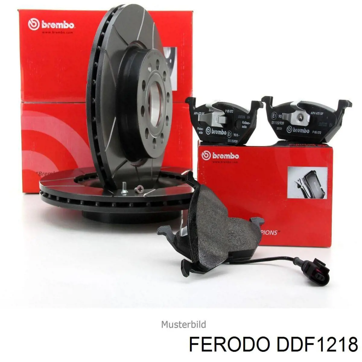 Ремкомплект тормозов передних Ferodo DDF1218 цена, от 40.22 USD