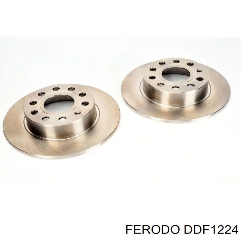 Disco de freno trasero DDF1224 Ferodo