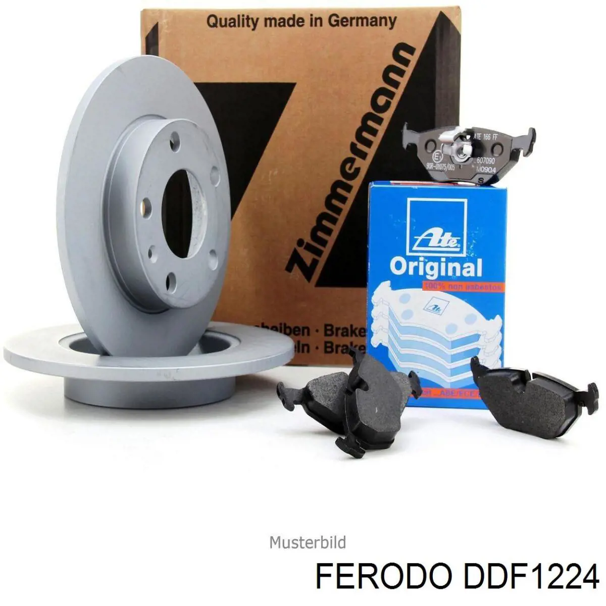 Купить DDF1224 Ferodo Диск тормозной задний