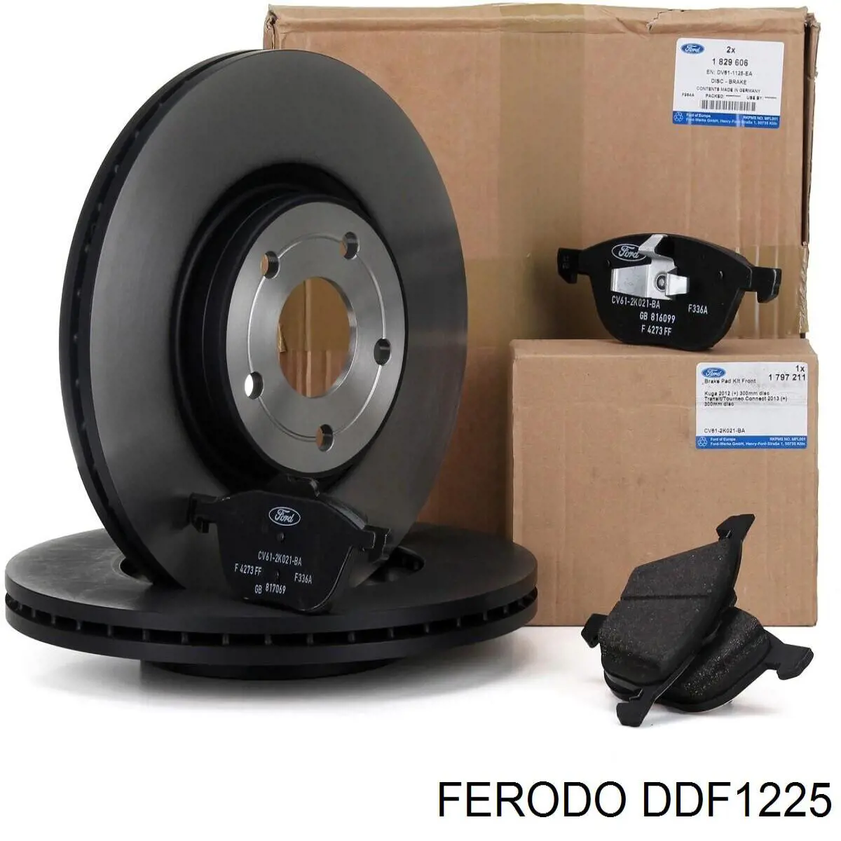 Передние тормозные диски DDF1225 Ferodo