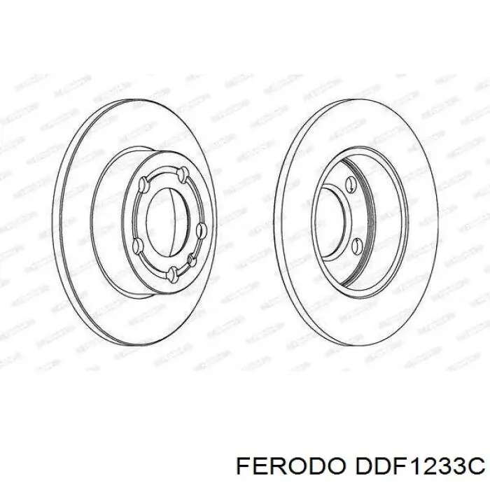 Тормозные диски DDF1233C Ferodo