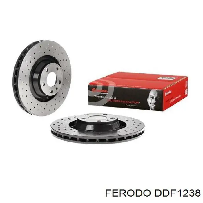 Передние тормозные диски DDF1238 Ferodo