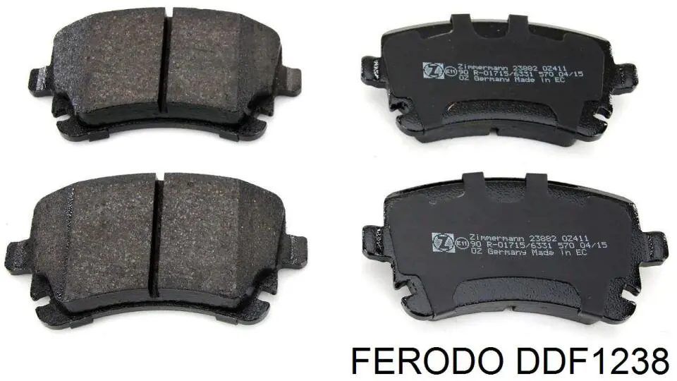 Передние тормозные диски DDF1238 Ferodo