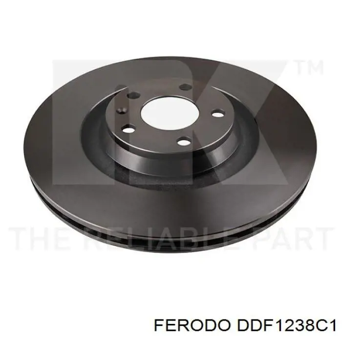 Передние тормозные диски DDF1238C1 Ferodo