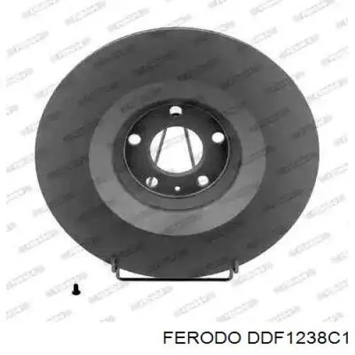 DDF1238C1 Ferodo диск тормозной передний