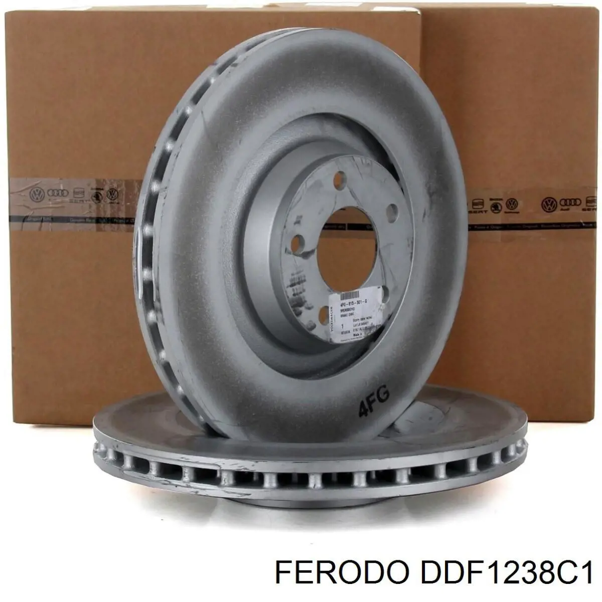 Передние тормозные диски DDF1238C1 Ferodo