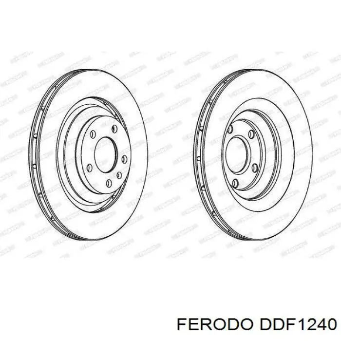 DDF1240 Ferodo диск тормозной задний
