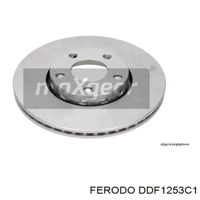 DDF1253C1 Ferodo Диск тормозной передний